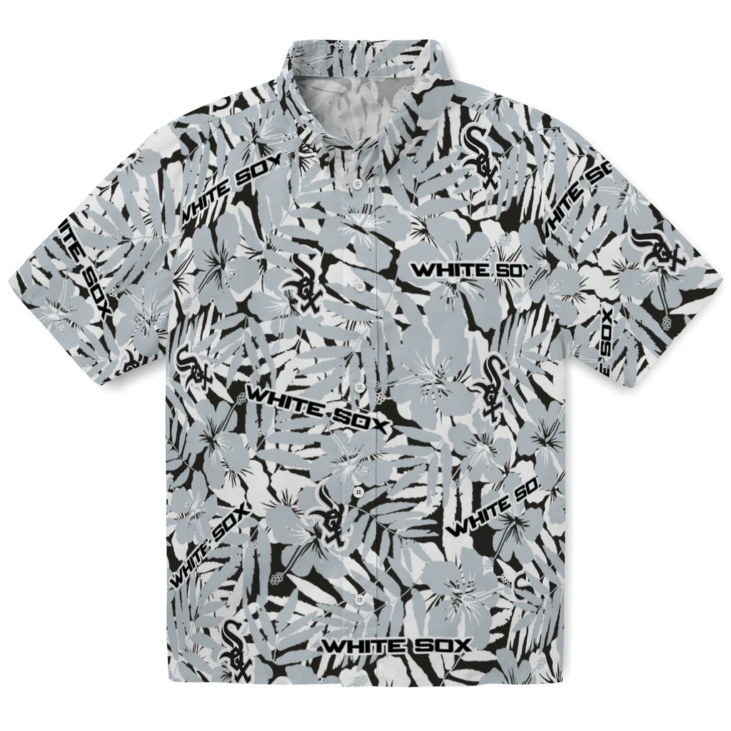 Chicago White Sox Hawaiian Shirt - Hibiscus Overlay chicago white sox hibiscus overlay hawaiian shirts best selling