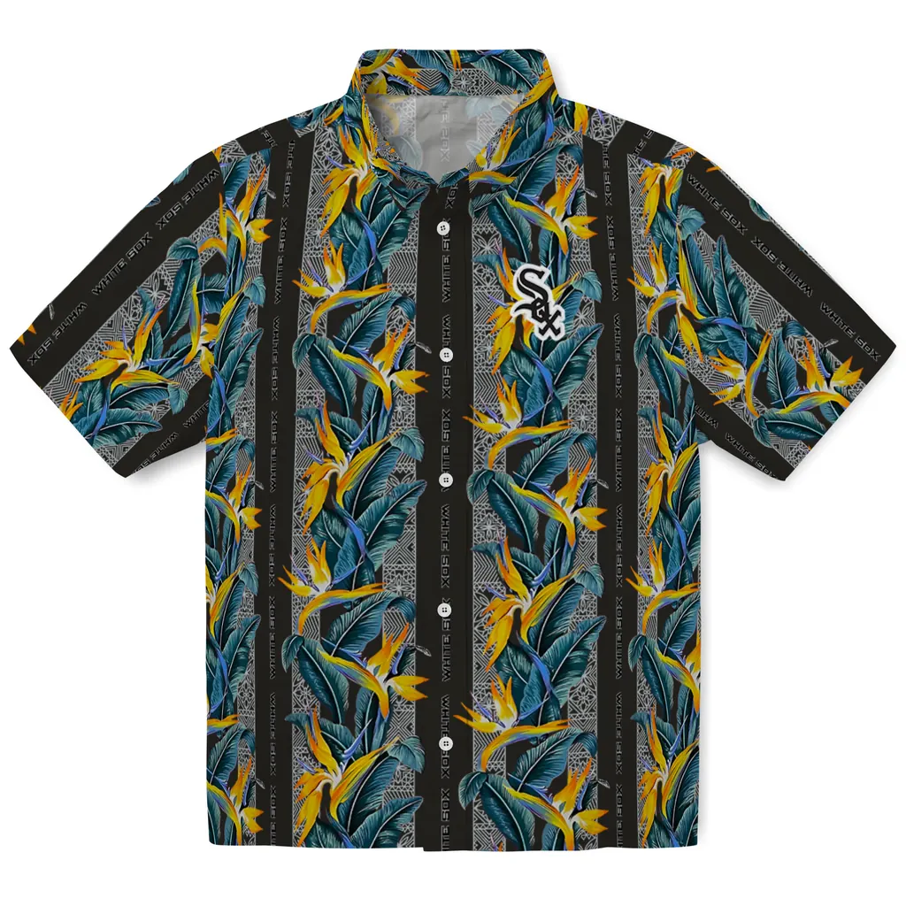Chicago White Sox Hawaiian Shirt - Paradise Vines chicago white sox paradise vines black hawaiian shirts best selling
