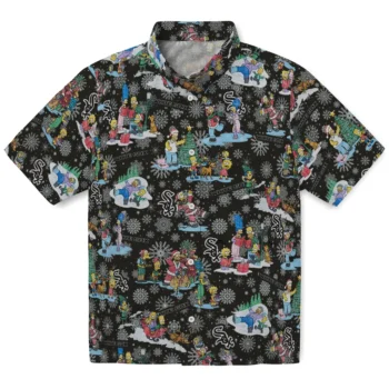 chicago white sox simpsons christmas black hawaiian shirts best selling