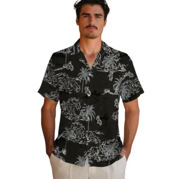 chicago white sox wave palm black hawaiian shirts fashion forward