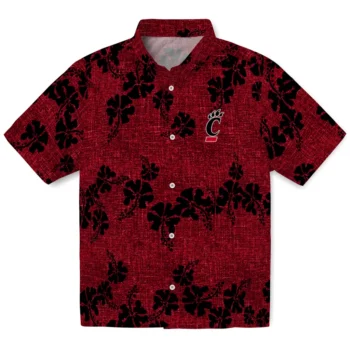 cincinnati bearcats hibiscus petals red hawaiian shirts best selling