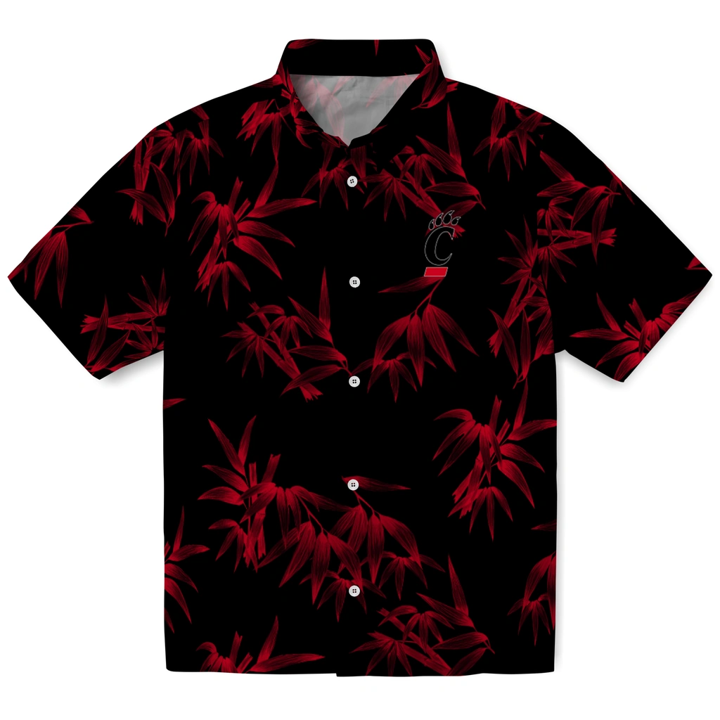 Cincinnati Bearcats Hawaiian Shirt - Bamboo Branches cincinnati bearcats bamboo branches red black hawaiian shirts best selling