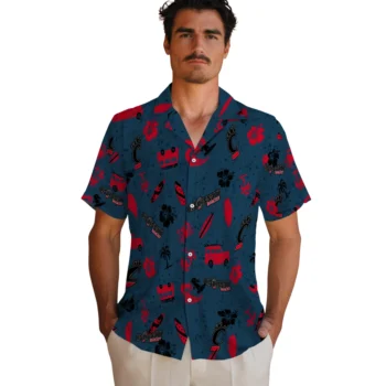 cincinnati bearcats beach vibe navy hawaiian shirts fashion forward
