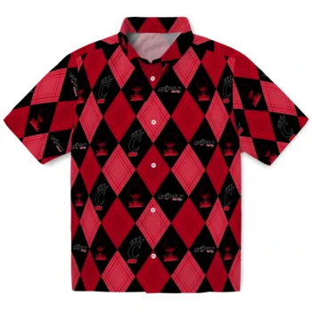 cincinnati bearcats balloon plaid red hawaiian shirts best selling