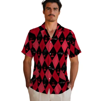 cincinnati bearcats balloon plaid red hawaiian shirts fashion forward