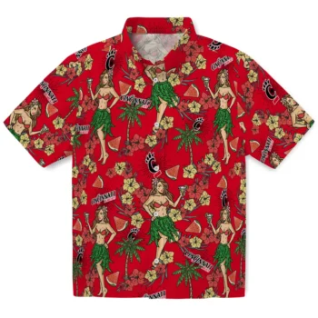 cincinnati bearcats hawaiian girls design red hawaiian shirts best selling