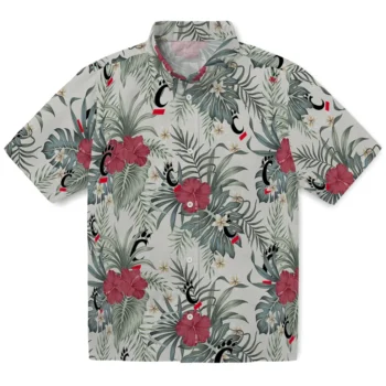 cincinnati bearcats hibiscus designs beige hawaiian shirts best selling