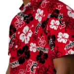 Cincinnati Bearcats Hawaiian Shirt – Hibiscus Flower Design