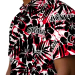 Cincinnati Bearcats Hawaiian Shirt – Hibiscus Overlay