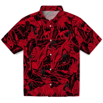 cincinnati bearcats monstera layer red hawaiian shirts best selling