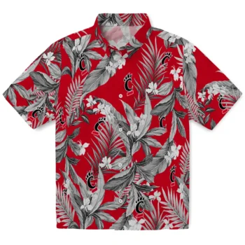 cincinnati bearcats palm leaves red hawaiian shirts best selling