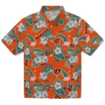 Cincinnati Bengals Hawaiian Shirt – Flamingo and Hibiscus