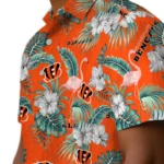 Cincinnati Bengals Hawaiian Shirt – Flamingo and Hibiscus