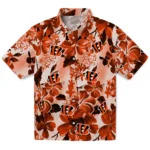 Cincinnati Bengals Hawaiian Shirt – Hibiscus Arrangement
