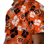Cincinnati Bengals Hawaiian Shirt – Hibiscus Flower Design