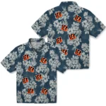 Cincinnati Bengals Hawaiian Shirt – Hibiscus Flowers