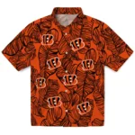 Cincinnati Bengals Hawaiian Shirt – Leaf Outline