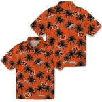 Cincinnati Bengals Hawaiian Shirt – Palm Tree Motif