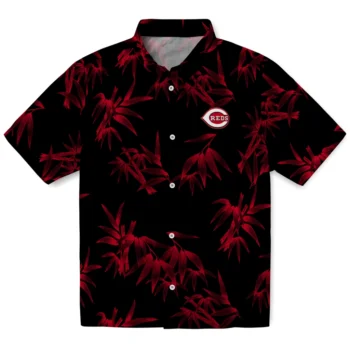 cincinnati reds bamboo branches red black hawaiian shirts best selling