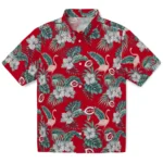 Cincinnati Reds Hawaiian Shirt – Flamingo and Hibiscus