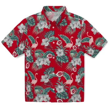 cincinnati reds flamingo palms red hawaiian shirts best selling