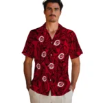 Cincinnati Reds Hawaiian Shirt – Leaf Outline