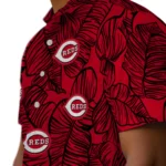 Cincinnati Reds Hawaiian Shirt – Leaf Outline