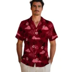 Cincinnati Reds Hawaiian Shirt – Palm And Clouds