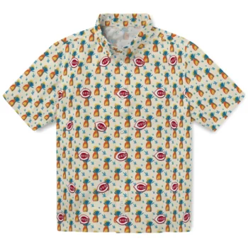 cincinnati reds pineapple delight beige hawaiian shirts best selling