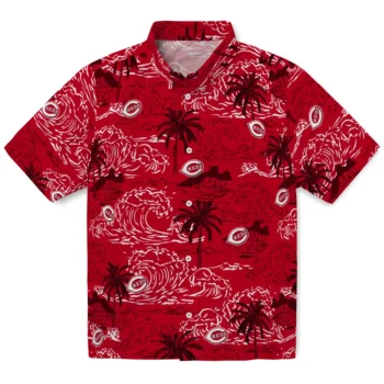 cincinnati reds wave palm red hawaiian shirts best selling