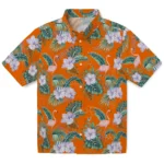 Clemson Tigers Hawaiian Shirt – Flamingo and Hibiscus
