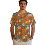 Clemson Tigers Hawaiian Shirt – Flamingo and Hibiscus