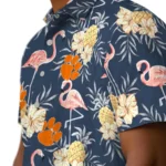Clemson Tigers Hawaiian Shirt – Flamingo Hibiscus