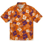 Clemson Tigers Hawaiian Shirt – Hibiscus Flower Design