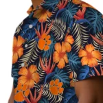 Clemson Tigers Hawaiian Shirt – Hibiscus Foliage