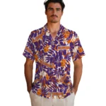 Clemson Tigers Hawaiian Shirt – Hibiscus Overlay