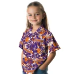 Clemson Tigers Hawaiian Shirt – Hibiscus Overlay