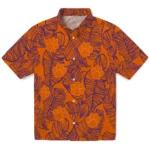 Clemson Tigers Hawaiian Shirt – Leaf Outline