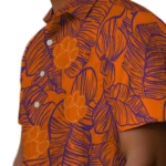 Clemson Tigers Hawaiian Shirt – Leaf Outline