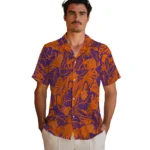 Clemson Tigers Hawaiian Shirt – Monstera Layer