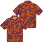 Clemson Tigers Hawaiian Shirt – Monstera Layer