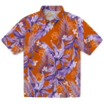 Clemson Tigers Hawaiian Shirt – Palm Leaves