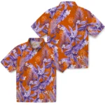 Clemson Tigers Hawaiian Shirt – Palm Leaves