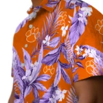 Clemson Tigers Hawaiian Shirt – Palm Leaves