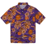 Clemson Tigers Hawaiian Shirt – Palm Sunset