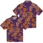 Clemson Tigers Hawaiian Shirt – Palm Sunset