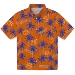 Clemson Tigers Hawaiian Shirt – Palm Tree Motif