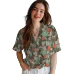 Cleveland Browns Hawaiian Shirt – Anthurium Overlay