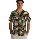Cleveland Browns Hawaiian Shirt – Flamingo and Hibiscus