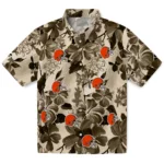 Cleveland Browns Hawaiian Shirt – Hibiscus Arrangement